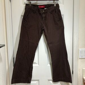 Levi’s jeans low slouch brown flare bell bottom jeans red tab Levi’s junior sz 9